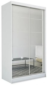 Expedo Dulap cu uși glisante și oglindă MARISA, alb, 150x216x61