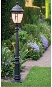 Stalp iluminat exterior din fier forjat, inaltime 153cm, AL 6614