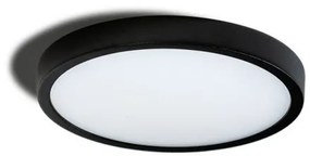 Plafoniera LED design slim MALTA R 30 4000K neagra