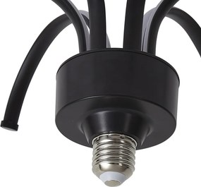 Lampă decorativă LED E27 neagră 6W 450 lm 3000K