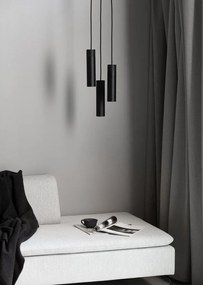 Lustra cu 3 pendule stil minimalist design nordic Tilo negru 2010473003 NL