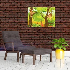 Tablou - Maimuțe (70x50 cm)