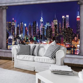 Fototapet - New York noaptea (254x184 cm)