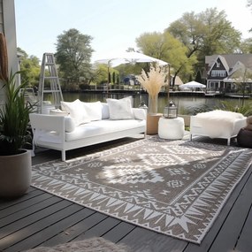 Covor de exterior maro/crem 120x170 cm Gemini – Elle Decoration