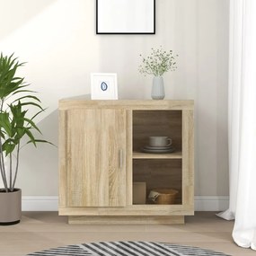 vidaXL Dulap, stejar fumuriu, 80x40x75 cm