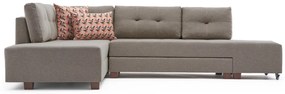 Canapea extensibilă de colț Manama Corner Sofa Bed Left - Cream