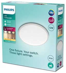 Plafonieră LED dimabilă pentru baie SCENE SWITCH LED/12W/230V IP44 Philips