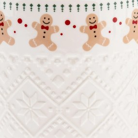 Cană de porțelan Turtă dulce tricotată 630 ml