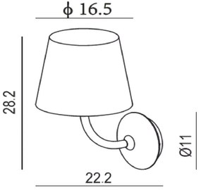Aplică LED de exterior JUSTIN LED/7W/230V IP65 Lucide 27888/07/30