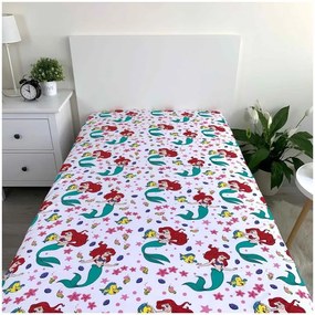 Prințesele Disney Cearșaf cu elastic Ariel 90x200 cm