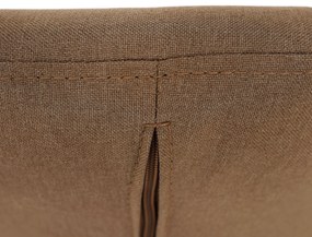 Fotoliu rotativ, material textil maro deschis, KONOR
