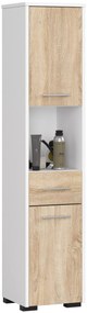 Dulap de baie Farid TYP3 (Alb + Stejar sonoma). 1069751