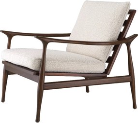 Fotoliu elegant design LUX Manzo maro / bouclé cream