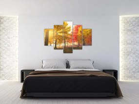 Tablou cu copaci toamna (150x105 cm)