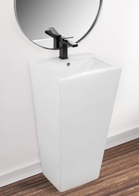 Lavoar Daria freestanding ceramica sanitara Alb – H83 cm
