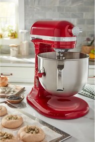 Mixer planetar KitchenAid Artisan 5KSM70SHXEER, 375 W, 6.6 L, 10 viteze, ridicare bol, roșu