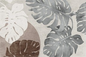 Tablou - Design cu frunze (90x60 cm)
