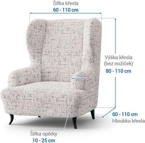 Gaico Huse bielastice VITTORIA smântânii fotoliu clasic (l. 60 - 110 cm)