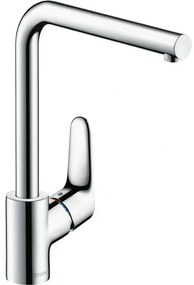 Baterie bucatarie cu pipa rotativa inalta, Hansgrohe Focus 280, crom, 31817000