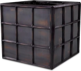 Ghiveci, Vas decorativ din otel inoxidabil Grid L bronz vintage