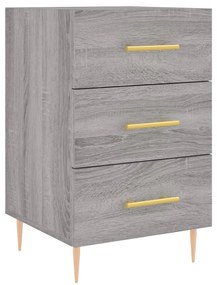 vidaXL Noptieră, gri sonoma, 40x40x66 cm, lemn compozit