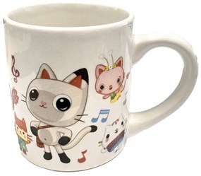 Gabby&#039;s Dollhouse Music cană din porțelan 235 ml (8 oz) în cutie de cadou