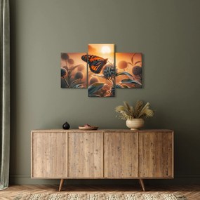 Tablou – Fluture în soare apunând (90x60 cm)