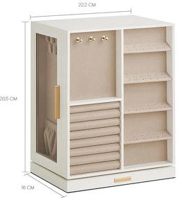 Cutie de bijuterii rotativă 360°