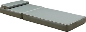 Set Sezlong din Lemn de Tec + Perna Verde "Kipara"