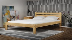 Pat din lemn Asia 120x200 pin cu somieră