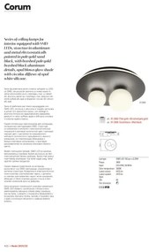 Redo 01-2466 - Plafonieră LED CORUM/48W/230V 3000K CRI 90 neagră