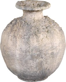 Vas decorativ din polirasină, finisaj crem antichizat, „Antique Pot”