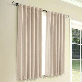 Goldea draperii decorative rongo - bej deschis 140x150 cm