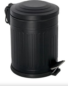 Cos de gunoi D85, negru, metal, 16L