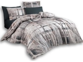 BedTex Lenjerie de pat din bumbac Alvaro gri, 220x 200 cm, 2 bucăți 70 x 90 cm