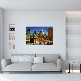 Tablou - Pod cu New York (90x60 cm)