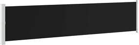 vidaXL Copertină laterală retractabilă de terasă, negru, 140 x 600 cm