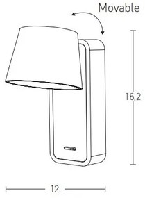 Lampă LED de perete LED/7W/230V maro Zambelis H61