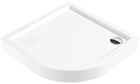 Cadita dus semirotunda Deante Jasmin Plus alb 90 cm
