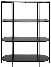 Bibliotecă neagră 36x111 cm Vita - House Nordic