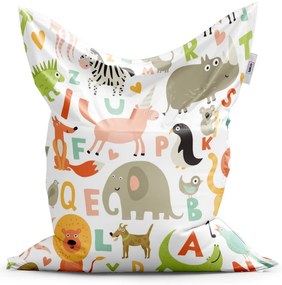 Sac de șezut Classic abecedar zoo - pentru copii, colorat