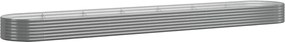 vidaXL Strat înălțat grădină 544x100x36 cm oțel galvanizat