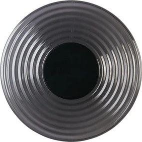 Aplica LED metal negru mat sticla fumurie Cleo