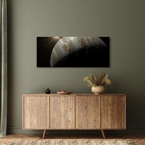 Tablou cu planetă în cosmos (120x50 cm)