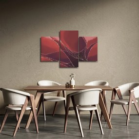 Tablou - Floare abstractă roșie N⁰2 (90x60 cm)