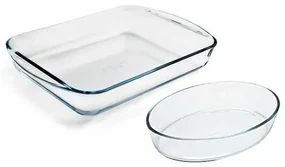 Set de vase de copt din sticlă Pyrex 2 buc, 3,7 l+ 2,2 l