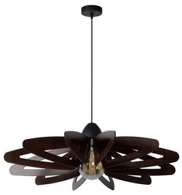 Lustră pe cablu ZIDANE 1xE27/15W/230V maro/neagră Lucide 77483/76/30