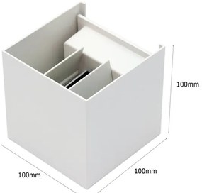 Aplică LED de exterior 2xLED/3W/230V IP54 albă