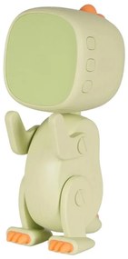 Veioză LED dimabilă de veghe cu ceas deșteptător pentru copii ROBOT LED/1W/5V 1200 mAh