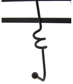 Cuier de ușă negru din metal 46 cm Jaxen – Premier Housewares